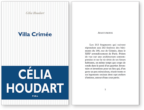 livre | Villa Crimée de Célia Houdart, édition P.O.L